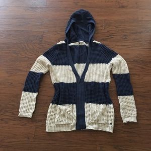Roxy Hooded Cardigan Sweater L